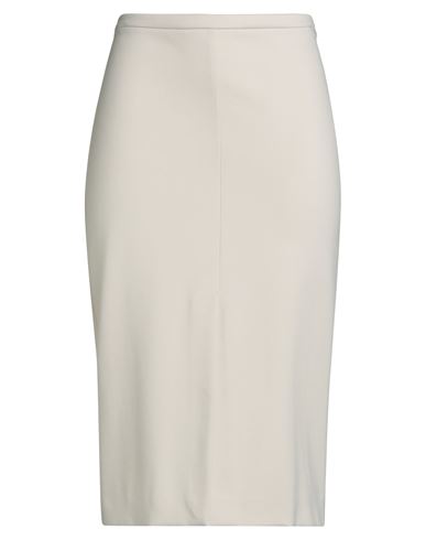 Douuod Woman Midi Skirt Beige Size 8 Viscose, Nylon, Elastane