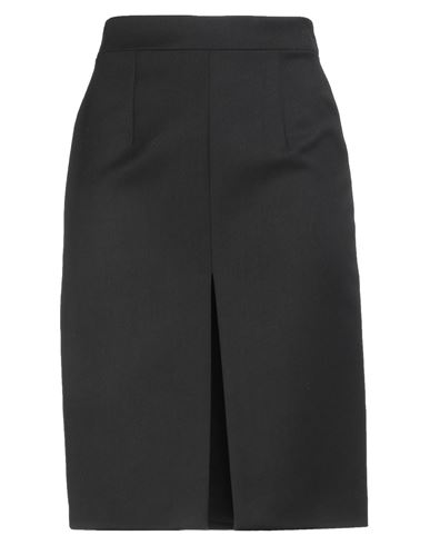 Nineminutes Woman Midi Skirt Black Size 6 Polyester, Viscose, Elastane