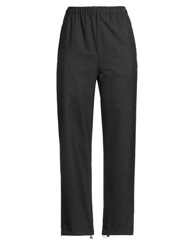 Merci Italia Woman Pants Charcoal Size S Polyester, Wool, Elastane