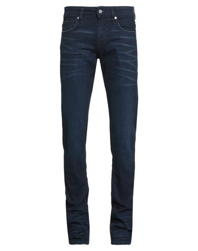 Guess Man Jeans Blue Size 28w-34l Cotton, Elastane In Blue