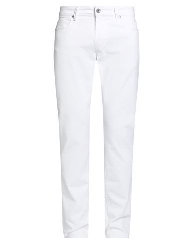 Re-hash Re_hash Man Pants White Size 36 Cotton, Elastane In White