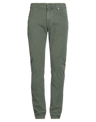 Jacob Cohёn Man Pants Military Green Size 35 Cotton, Elastane
