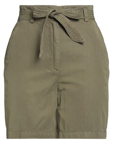 Gant Woman Shorts & Bermuda Shorts Military Green Size 6 Lyocell, Cotton