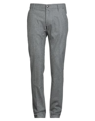 Jacob Cohёn Man Pants Grey Size 35 Virgin Wool, Elastane In Green