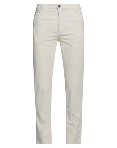 40weft Man Pants Off White Size 32 Cotton, Tencel, Elastane