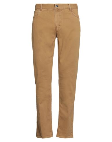 40weft Man Pants Khaki Size 38 Cotton, Elastane