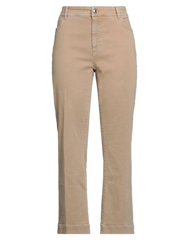 Sportmax Woman Jeans Beige Size 31 Cotton, Elastomultiester, Elastane