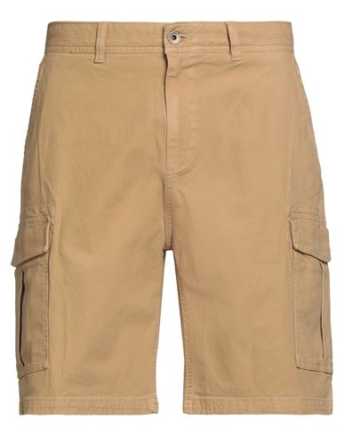 Scotch & Soda Man Shorts & Bermuda Shorts Camel Size 34 Cotton, Elastane