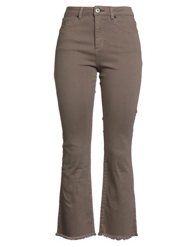 Maliparmi Malìparmi Woman Pants Taupe Size 28 Cotton, Elastane In Brown