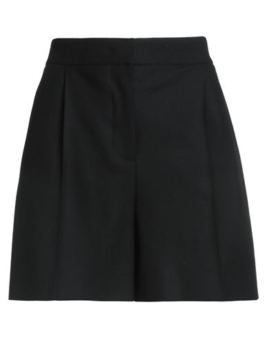 Alberta Ferretti Woman Shorts & Bermuda Shorts Black Size 4 Virgin Wool, Elastane