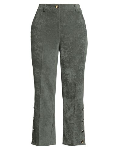 Imperial Woman Pants Military Green Size M Polyester, Polyamide, Elastane In Green
