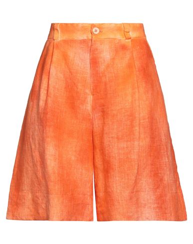 Avant Toi Woman Shorts & Bermuda Shorts Mandarin Size L Hemp