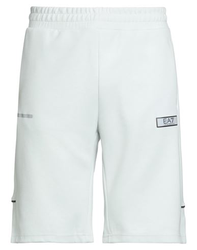Ea7 Man Shorts & Bermuda Shorts White Size 3xl Polyester, Cotton In Blue