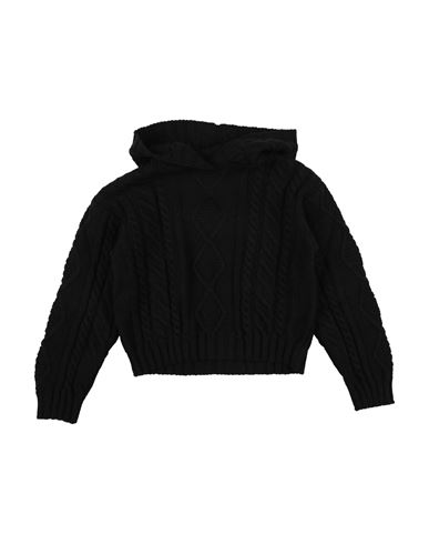 Msgm Babies'  Toddler Girl Sweater Black Size 6 Wool, Polyacrylic