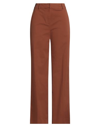 Purotatto Woman Pants Tan Size 8 Cotton, Elastane