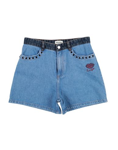 Sonia Rykiel Toddler Girl Denim Shorts Blue Size 6 Cotton, Polyester