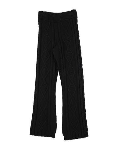 Msgm Toddler Girl Pants Black Size 6 Wool, Polyacrylic In Blue