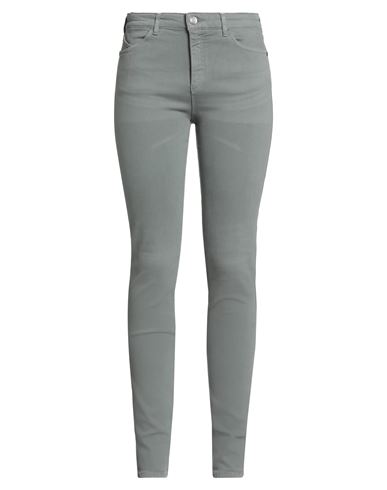 Emporio Armani Woman Pants Grey Size 32 Viscose, Cotton, Lyocell, Polyester, Elastane In Gray