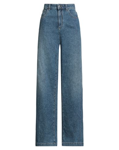 Emporio Armani Woman Jeans Blue Size 32 Cotton, Lyocell, Hemp In Blue