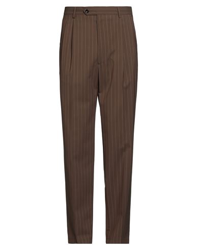 Lc23 Man Pants Brown Size 36 Wool In Brown