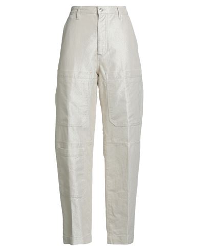 Nine In The Morning Woman Jeans Ivory Size 28 Cotton, Viscose, Polyester In Gray