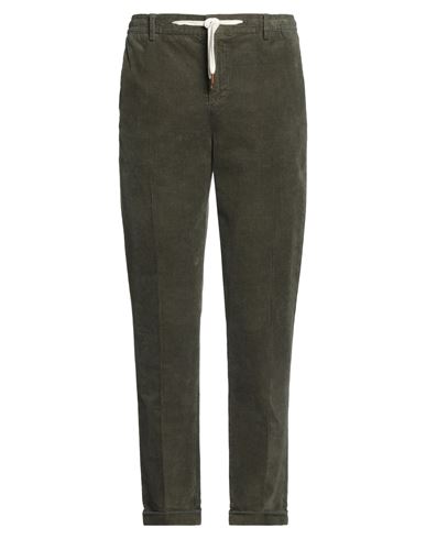 B Settecento Man Pants Military Green Size 38 Cotton, Elastane