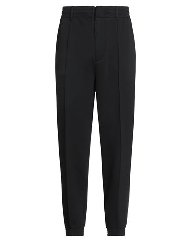 Emporio Armani Man Pants Black Size L Cotton, Polyester, Elastane In Black