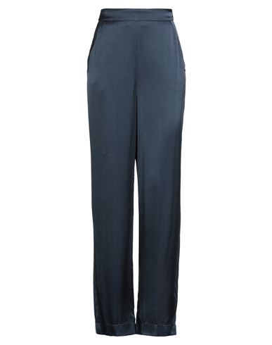 Ottod'ame Woman Pants Midnight Blue Size 2 Viscose In Blue