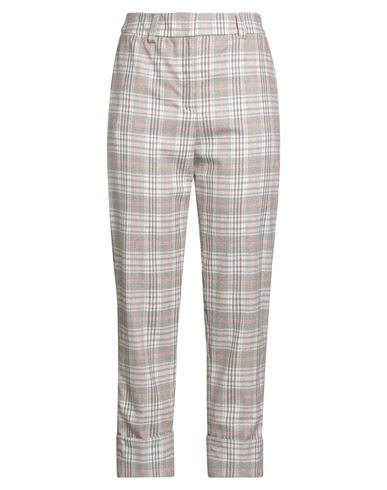 Peserico Woman Pants Beige Size 6 Virgin Wool, Polyamide, Elastane In Gray