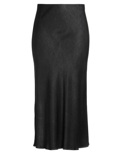 Ottod'ame Woman Midi Skirt Charcoal Size 12 Viscose