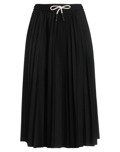 Ottod'ame Woman Midi Skirt Black Size 10 Viscose, Nylon, Elastane