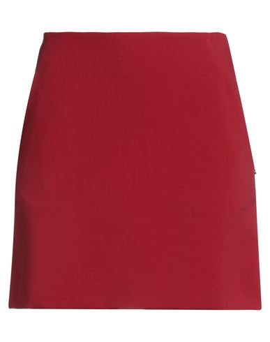 Ottod'ame Woman Mini Skirt Red Size 10 Polyester, Viscose, Elastane
