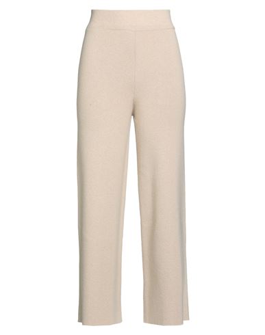 Alpha Studio Woman Pants Sand Size 10 Wool, Viscose, Polyamide, Cashmere In Neutral