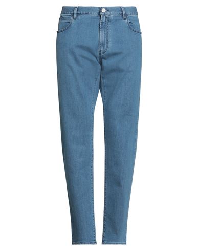 Giorgio Armani Man Jeans Blue Size 33 Cotton, Elastane In Blue