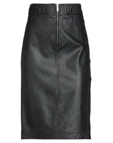 8pm Woman Midi Skirt Black Size S Polyurethane, Viscose