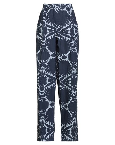 Laurence Bras Woman Pants Navy Size 6 Cotton In Blue