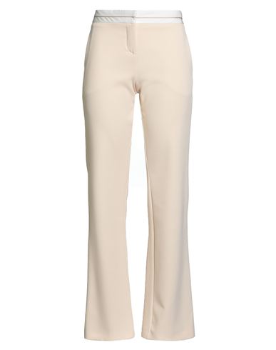 Patrizia Pepe Woman Pants Cream Size 4 Polyester, Elastane In Neutral