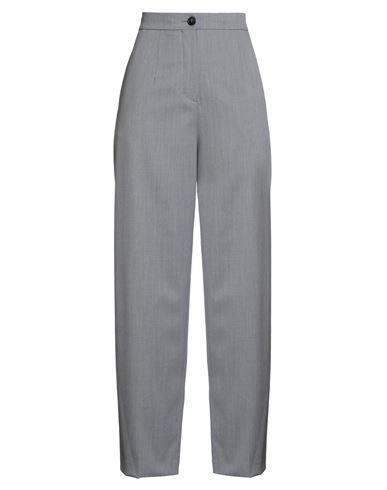 Erika Cavallini Woman Pants Grey Size 8 Polyester, Virgin Wool, Elastane In Gray