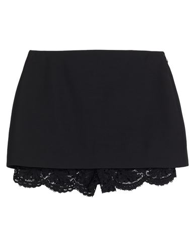 Valentino Garavani Woman Shorts & Bermuda Shorts Black Size 6 Viscose, Cotton, Polyamide, Elastane In Black