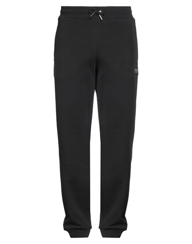Ea7 Man Pants Black Size Xxl Cotton, Polyester, Elastane In Black