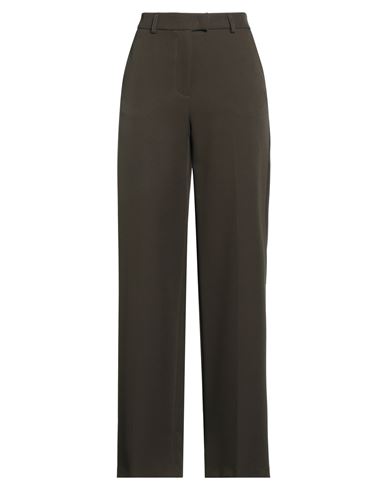 Kontatto Woman Pants Military Green Size 6 Polyester, Elastane In Gold