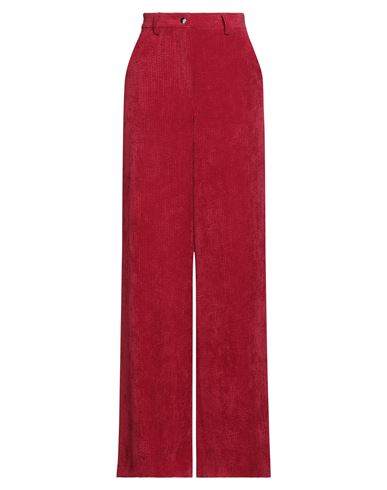 Merci Italia Woman Pants Red Size 4 Polyester, Elastane In Red