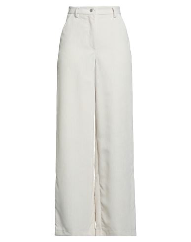 Merci Italia Woman Pants Cream Size 6 Polyester, Elastane In White