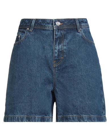 Karl Lagerfeld Woman Denim Shorts Blue Size 31 Cotton, Recycled Cotton