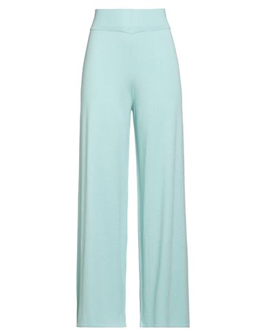 Kontatto Woman Pants Turquoise Size Onesize Viscose, Acrylic, Elastane In Blue