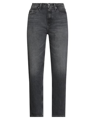 Tommy Hilfiger Woman Jeans Black Size 32w-32l Cotton, Recycled Cotton