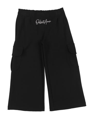 Odi Et Amo Junior Toddler Girl Pants Black Size 6 Viscose, Polyamide, Elastane In Black