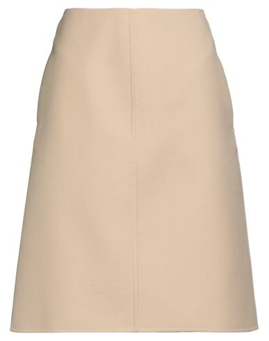 Dior Woman Midi Skirt Sand Size 6 Virgin Wool, Silk