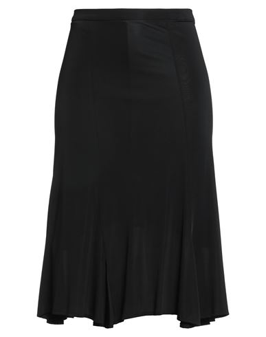 Daniele Callegari Woman Midi Skirt Black Size 16 Viscose, Elastane In Black