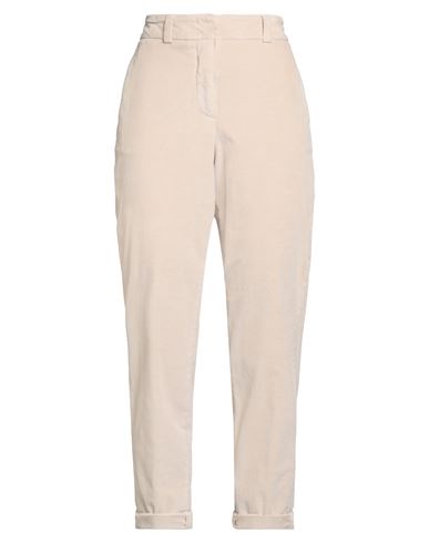 Peserico Woman Pants Beige Size 12 Cotton, Modal, Elastane In Brown